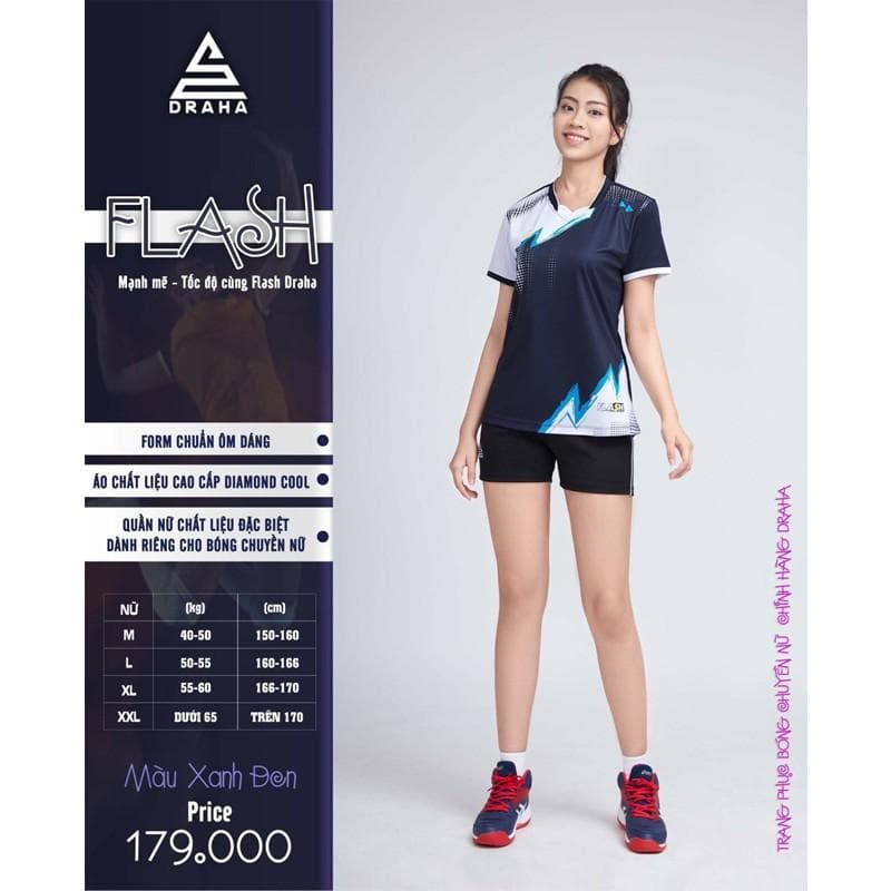 DRAHA FLASH NỮ - ĐEN