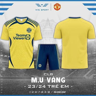 Quần áo CLB Win Mu 23/24 - VÀNG