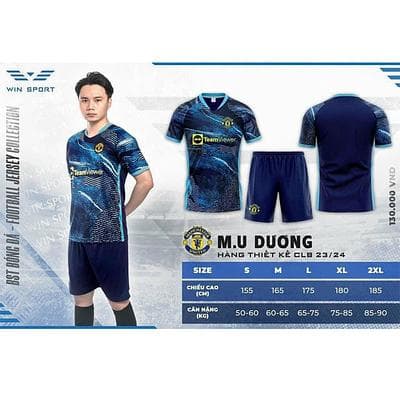 Quần áo CLB Win Mu 23/24 - XANH DƯƠNG