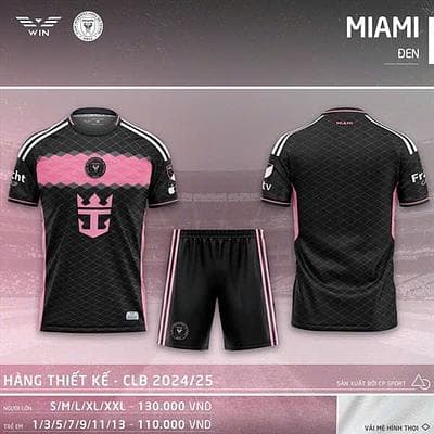 Quần Áo CLB MIAMI 24/25 - ĐEN