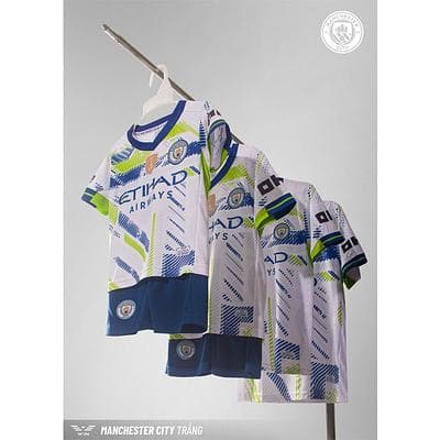 Quần áo clb trẻ e MC 24/25 (size1-9) - TRẮNG
