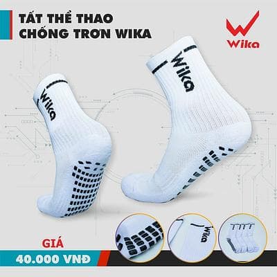 TẤT CHỐNG TRƠN WIKA - TRẮNG