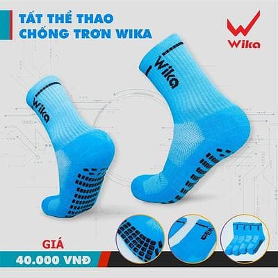 TẤT CHỐNG TRƠN WIKA - XANH BIỂN