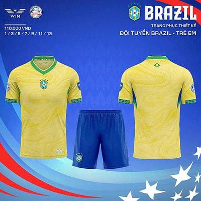 BRAZIL TRẺ EM (SIZE 11-13)