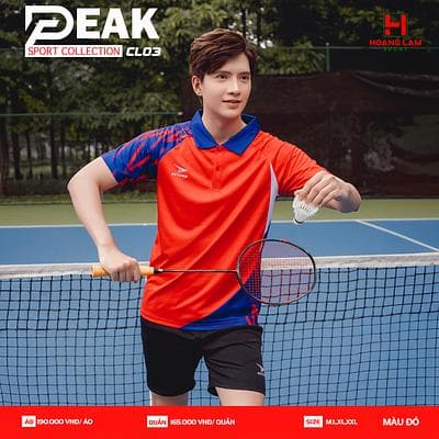 ÁO CẦU LÔNG PEAK CL03 ( SIZE NAM ) 