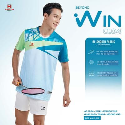ÁO CẦU LÔNG WIN CL04 (NAM ) - XANH