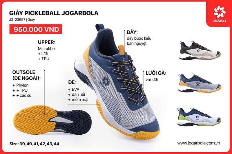 GIÀY PICKLEBALL -JG 23557 - GRAY