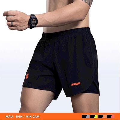 QUẦN CHẠY BỘ EGAN QC02 - ĐEN CAM