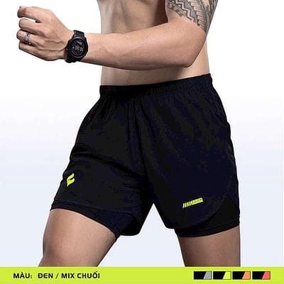 QUẦN CHẠY BỘ EGAN QC02 - ĐEN CHUỐI 