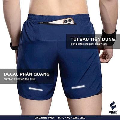 QUẦN CHẠY BỘ EGAN QC02 - dương xám