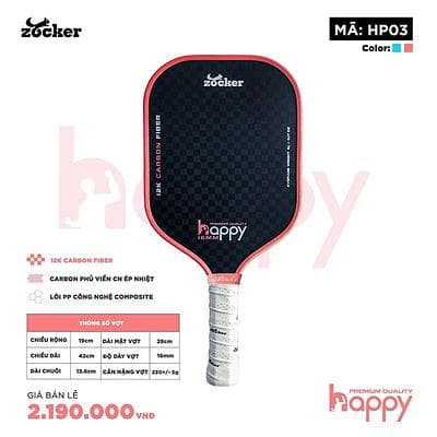 PICKLEBAL ZOCKER -HP03 - HỒNG