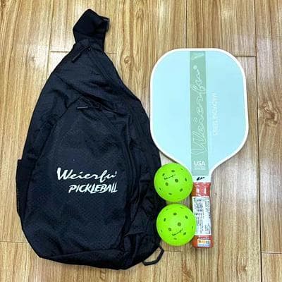 Vợt Pickleball Macarone (kèm 2 bóng) - XANH LÁ