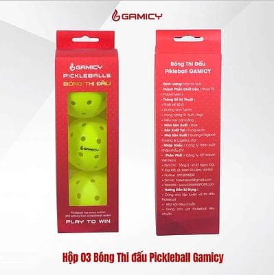 Hộp bóng thi đấu GAMICY (3 quả)
