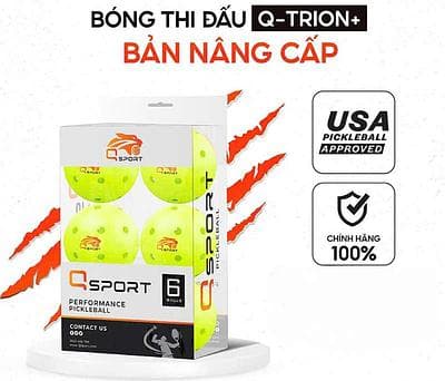Bóng Thi Đấu Pickleball Q-TRION (Hộp 6 quả )