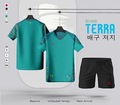 Qa bóng chuyền Beyono Terra - NỮ - XANH NGỌC