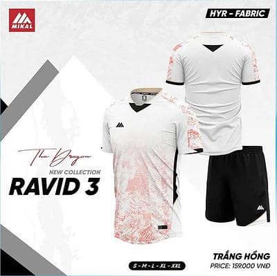 Quần áo mikal Ravid 3.0 (K5) - TRẮNG HỒNG