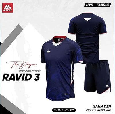 Quần áo mikal Ravid 3.0 (K5) - XANH ĐEN