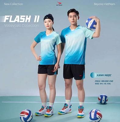 Qa bóng chuyền Beyono Flash II (Nam) - XANH NGỌC