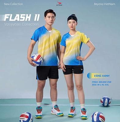 Qa bóng chuyền Beyono Flash II (Nam) - VÀNG XANH