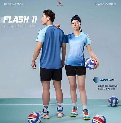 Qa bóng chuyền Beyono Flash II (Nam) - XANH LAM