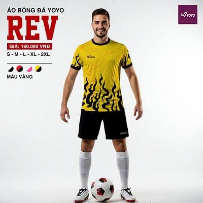 Quần áo bóng đá Yoyo F3 REV - VÀNG