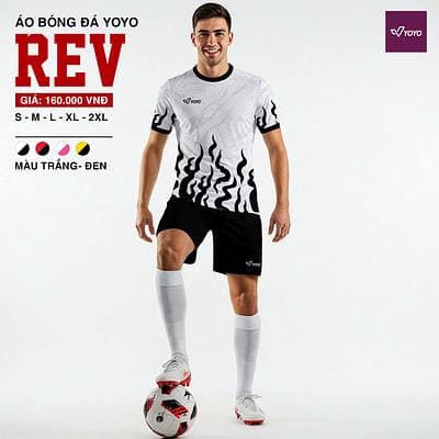 Quần áo bóng đá Yoyo F3 REV - TRẰNG ĐEN
