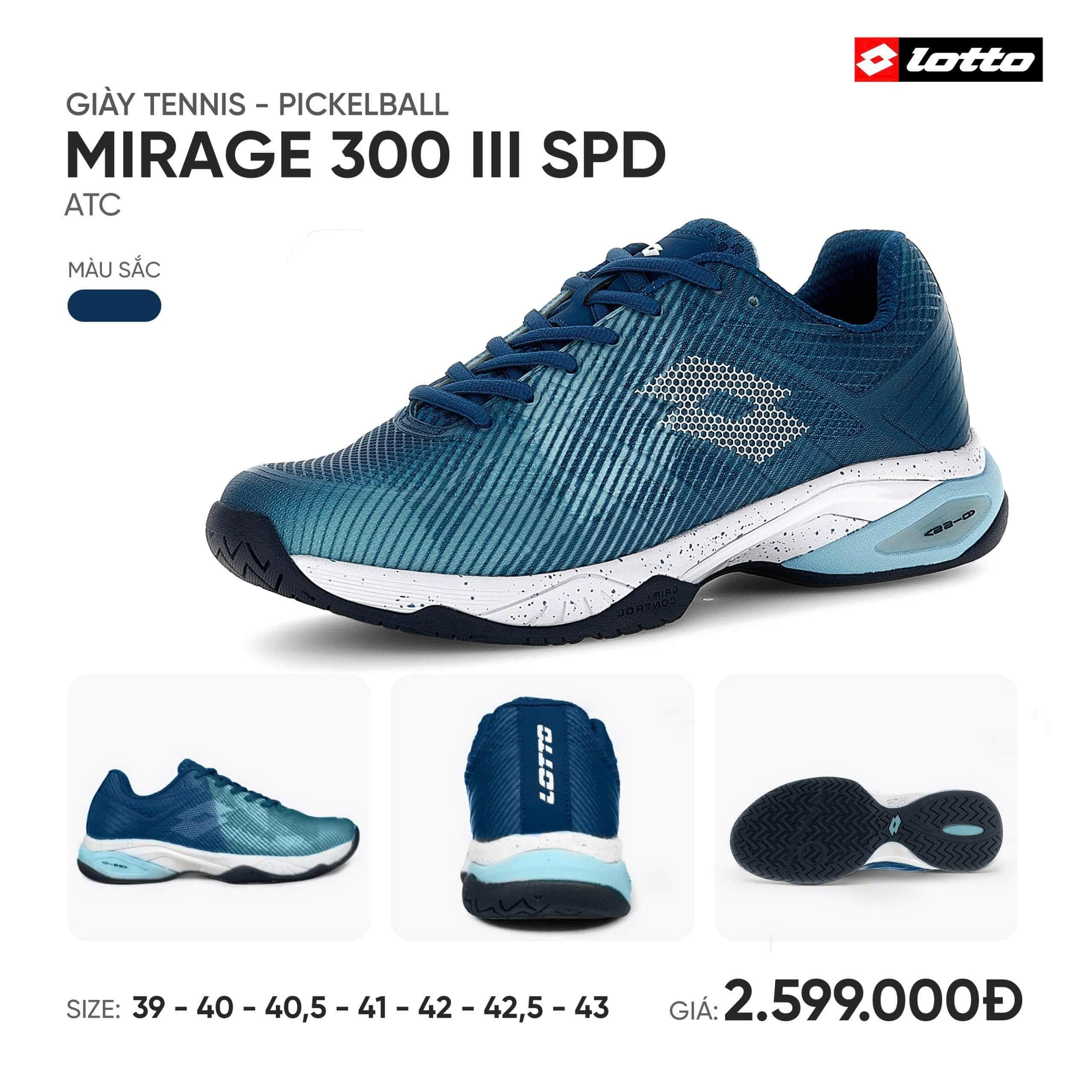 Giày Pickleball Lotto MIRAGE 300 - BLUE 3025C