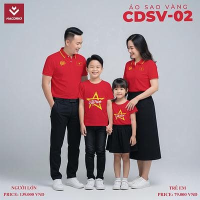 Áo Cờ Đỏ Sao Vàng ( CDSV - 02 - Nam )