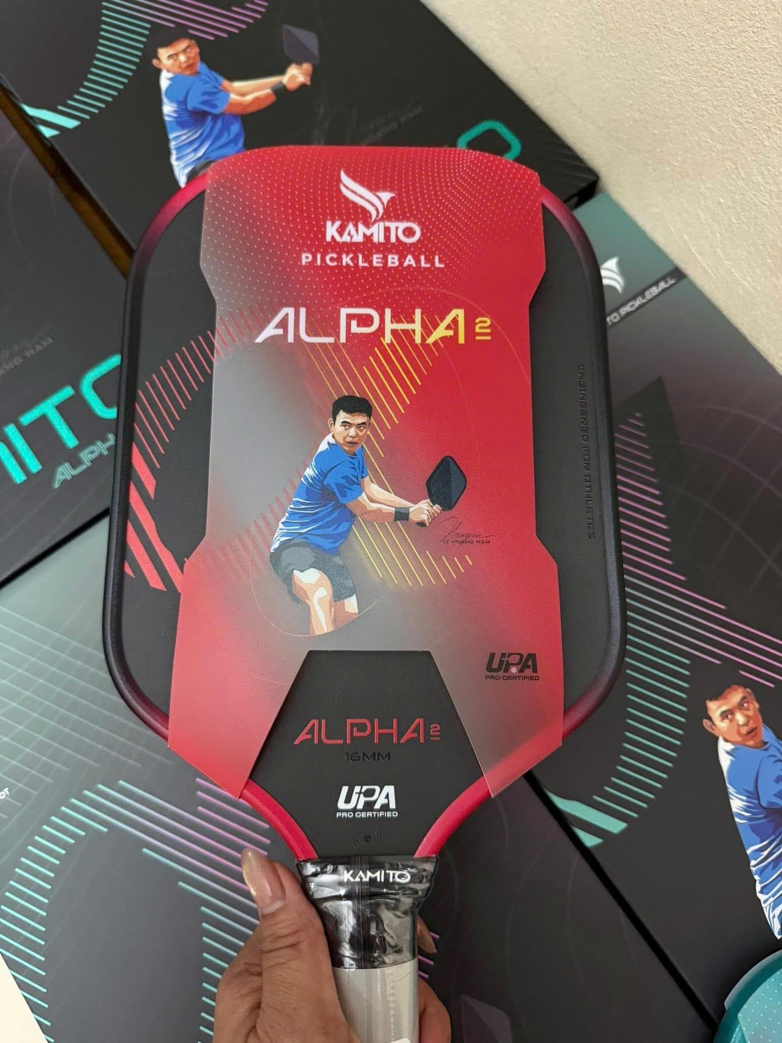 Vợt Pickleball Kamito Alpha 2  - ĐỎ VÀNG