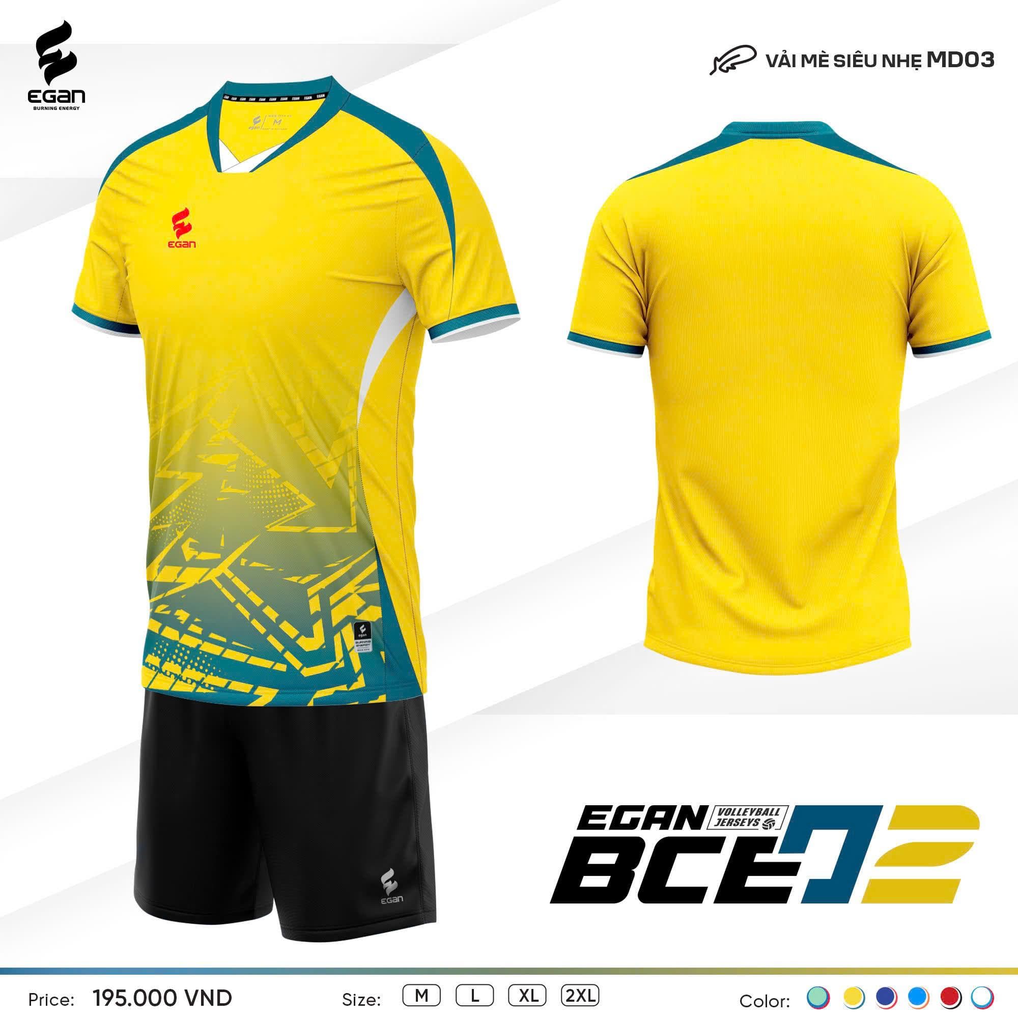 Quần áo bóng chuyền BCE02 (NỮ) - VÀNG