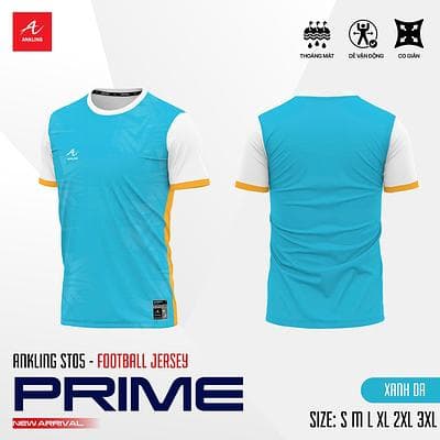 Quần Áo Bóng Đá PRIME - Màu Xanh Da