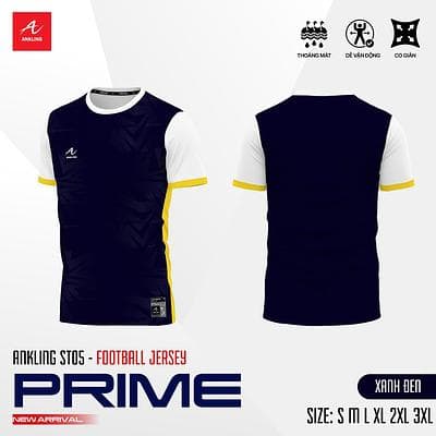 Quần Áo Bóng Đá PRIME - Màu Xanh Đen