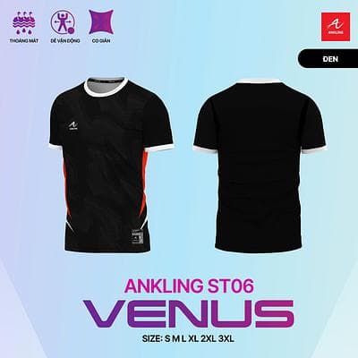 Quần Áo Bóng Đá VENUS - Màu Đen