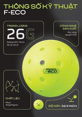 Bóng Pickleball Facolos ECO 