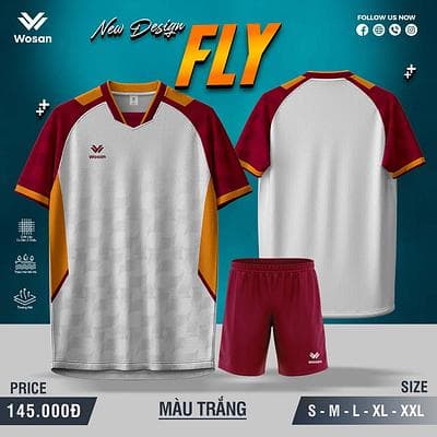Quần Áo Bóng Đá FLY - Trắng