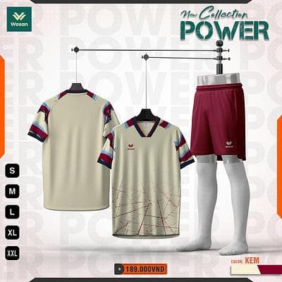 Quần áo bóng đá wosan Power - KEM