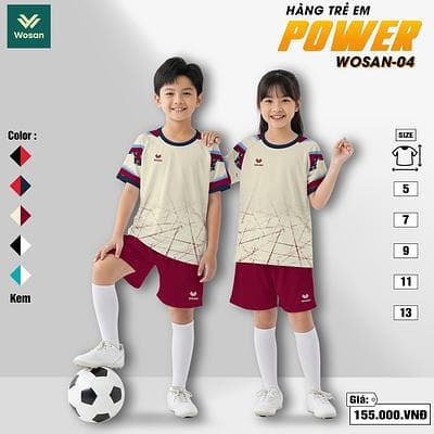 Quần áo bóng đá trẻ em Power - KEM