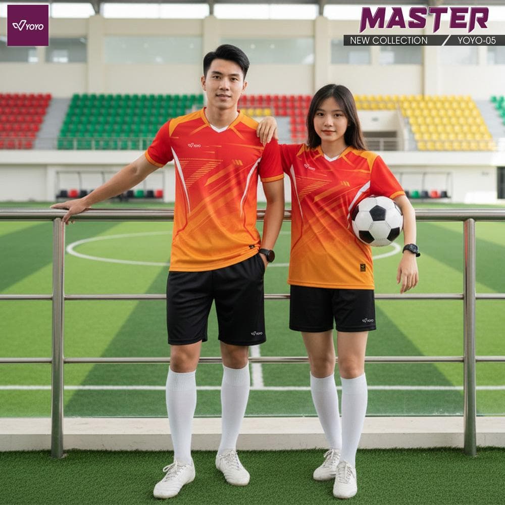 Bộ Quần Áo Bóng Đá Yoyo Master - Đỏ