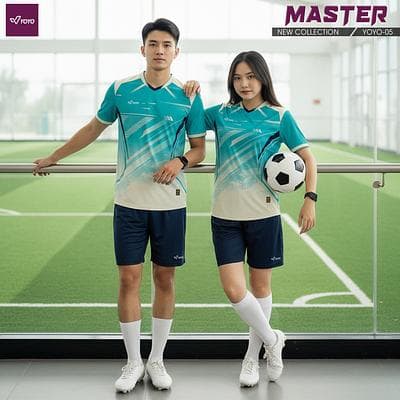 Bộ Quần Áo Bóng Đá Yoyo Master - Xanh Ngọc