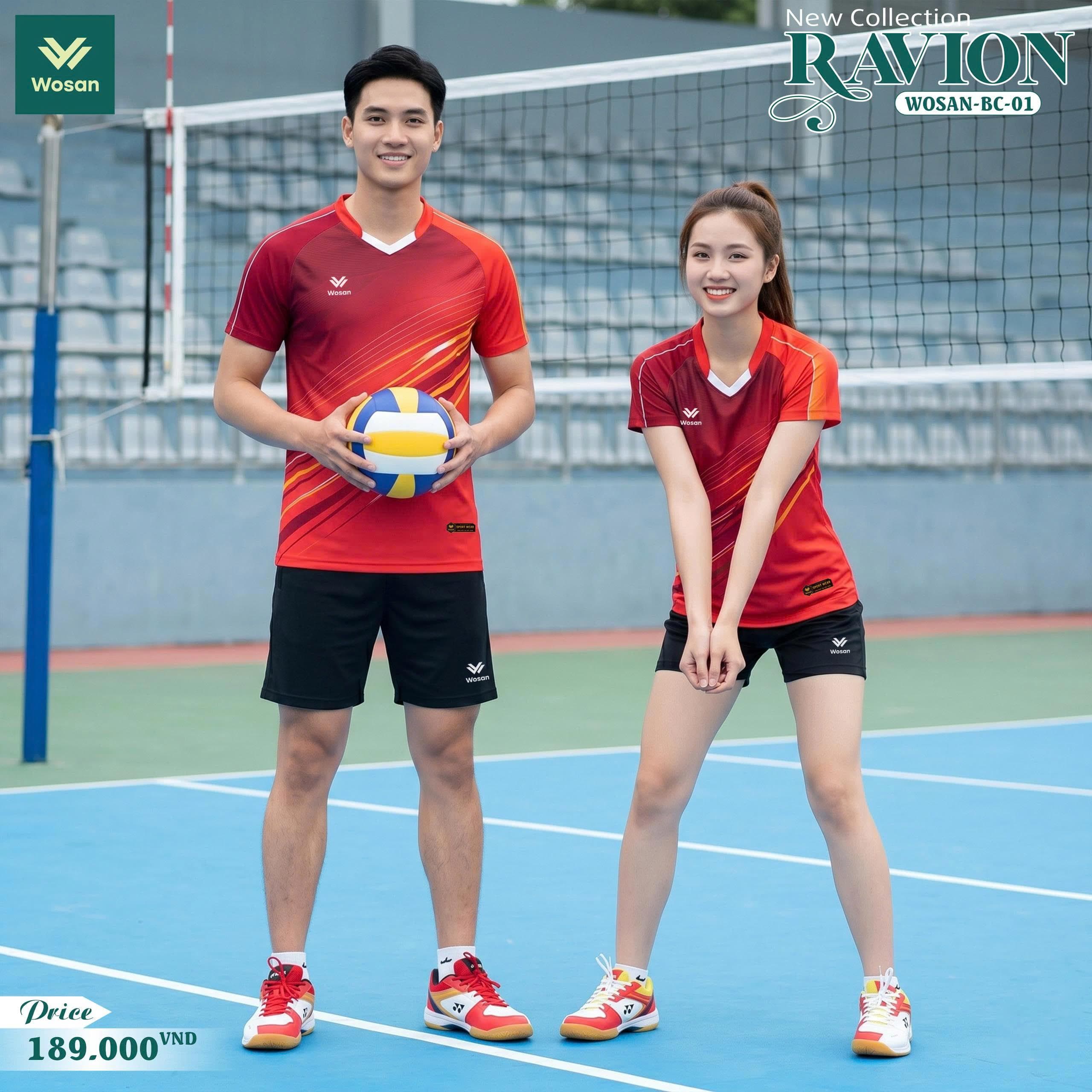 QA BÓNG CHUYỀN RAVION NAM - ĐỎ