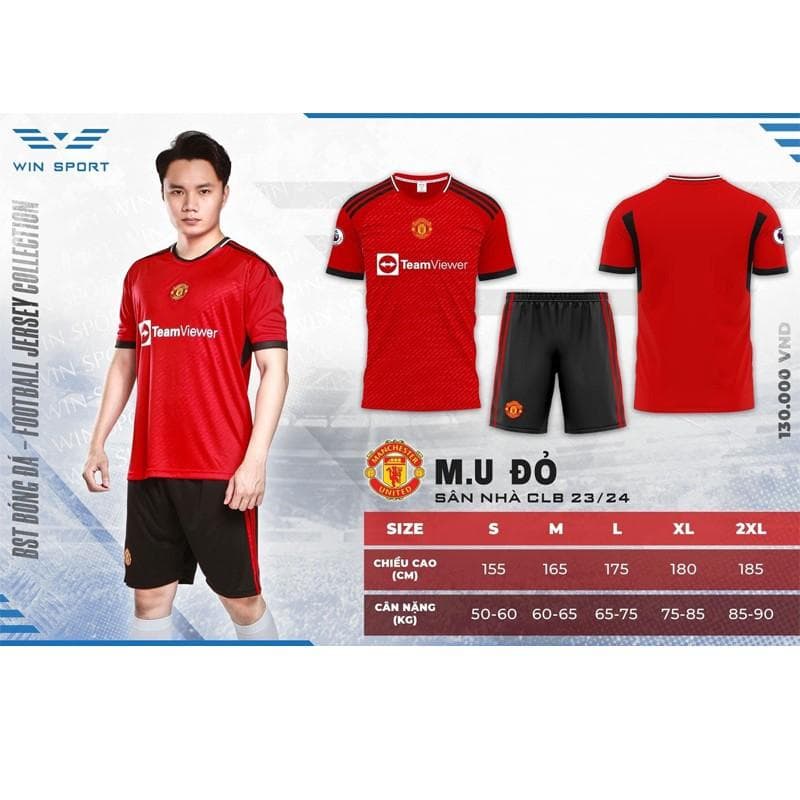 Quần áo CLB Win Mu 23/24 - ĐỎ