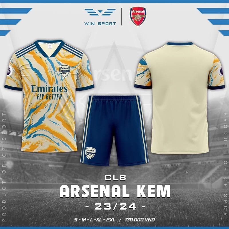 Quần áo CLB Arsenal 23/24 - KEM