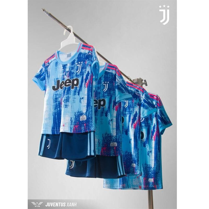 Quần áo clb trẻ e JUVE 24/25 (size11-13) - XANH DA