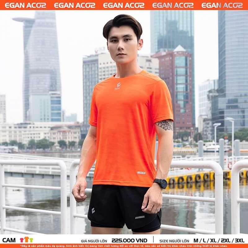 ÁO CHẠY BỘ EGAN AC02- NAM - CAM