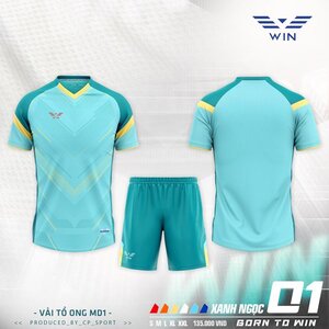 Green double couch with wooden legs