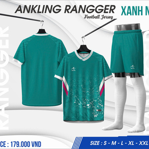 Green double couch with wooden legs